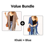 Women’s Oversized Knit Cardigan – Lightweight Crochet Tassel Kimono for Spring & Summer 🌸