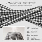 Gingham Capri Pants – Drawstring Comfort & Breathable Cotton-Linen