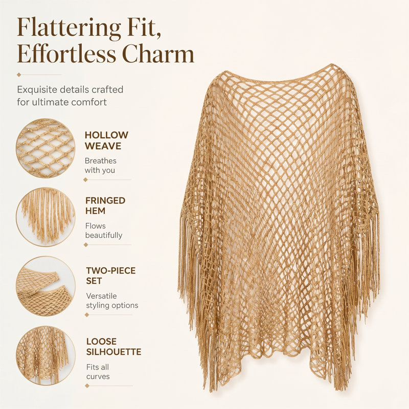 💐Summer Metallic Crochet Cover-Up – Lightweight, Flowy & Effortlessly Stylish summer outfit