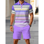 Men's Two-Piece Shirt and Shorts Set