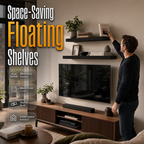 Minimalist Wooden Floating Wall Shelves