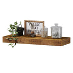 Minimalist Wooden Floating Wall Shelves