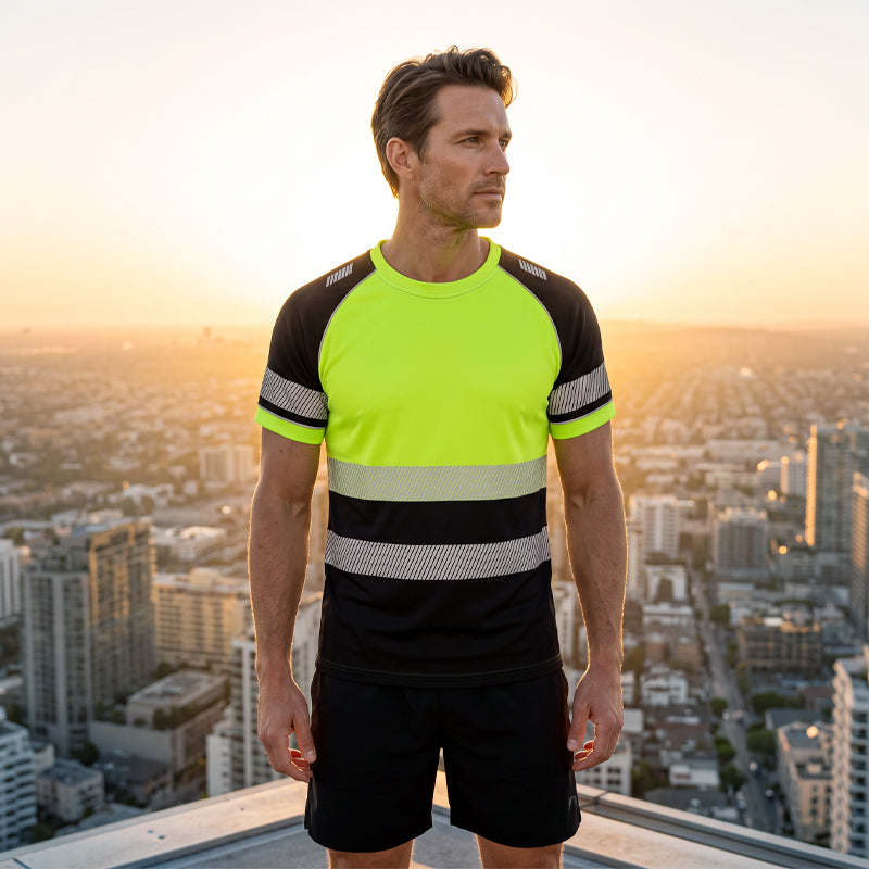Men's High Visibility Round-Neck Top