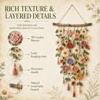🌸Crochet Flower Wall Hanging Decor