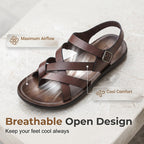 Men Roman Sandals Summer Casual Soft Sole Beach Shoes
