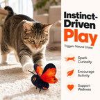 🐱😺Smart Sensing Flapping Butterfly Toy Interactive Cat🐾