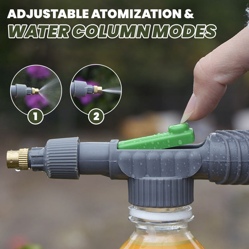 🌿Manual Drink Bottle Sprayer with Adjustable Nozzle‑Portable DIY Garden Spray Tool, Fits Standard Plastic Bottles for Plant Watering, Fertilizing & Pest Control