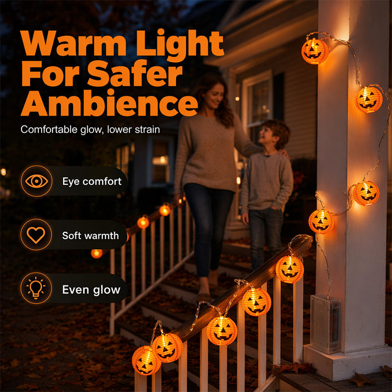 Halloween Pumpkin String Lights