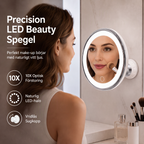 💄10x Magnifying Makeup Mirror with LED Light and Suction Cup – Perfect for Flawless Makeup and Skincare 🔍✨