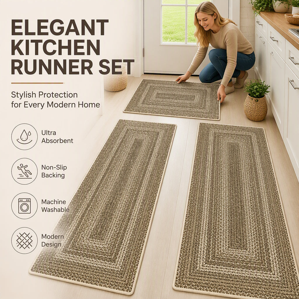 🏡🔥Elegant Woven Runner Rug