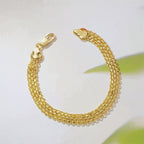 💫 14K Gold‑Plated Woven Mesh Bracelet – Glamorous, Eye‑Catching, Elegant ✨