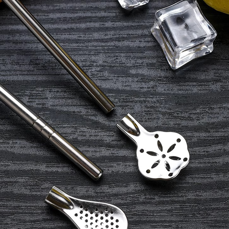 🥤 2-in-1 Stainless Steel Straw Spoon – Stir, Sip & Filter Easily ✨
