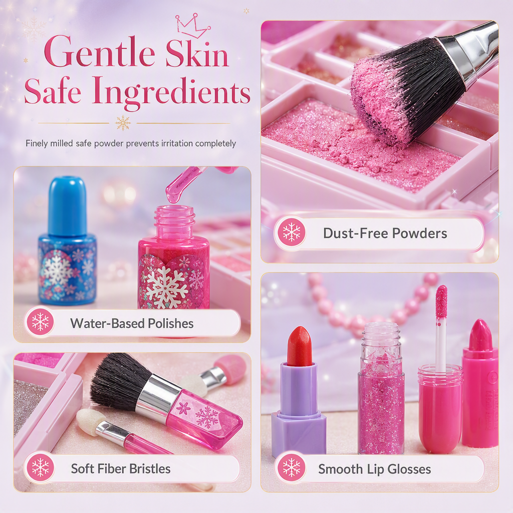 👑 Washable Princess Makeup Set – Fun, Portable & Easy to Clean 🎀✨