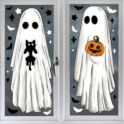 Cute & Fun Halloween Ghost Static Window Cling