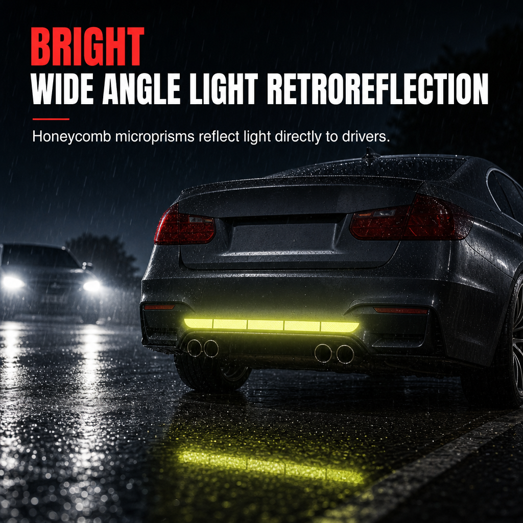 🚗 Reflective Car Sticker Strips for Trunk & Rear Bumper