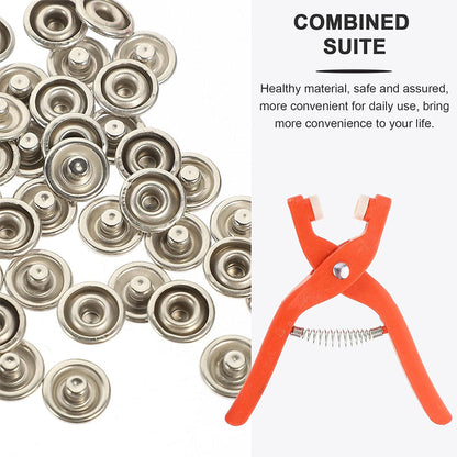 🧷 Sew-Free Snap Fastener Plier Kit — No Needle, No Thread