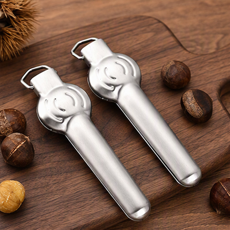 🌰 Stainless Steel Chestnut Cracker – Open Chestnuts Easily with a Handy Lever-Assisted Design ✨