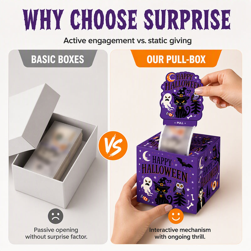 🎃 Halloween Money Pull Box — Endless Cash Ribbon 🎁