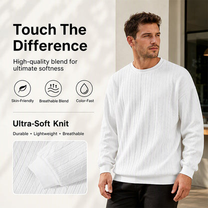 ✨Men's Cable Knit Crewneck Sweatshirt