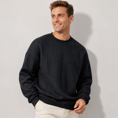 ✨Men's Cable Knit Crewneck Sweatshirt