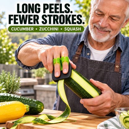 🥕✌️ BUY MORE, GET MORE FREE! Two-Finger Vegetable Peeler – stainless steel blade, two-finger grip. 💚