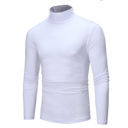 👕 Streamlined Silhouette, Comfortable Neck Coverage | Men's Slim Fit Mock Turtleneck Top