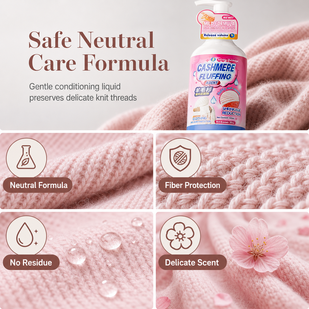 Wool and Cashmere Sweater Restorer and Softener Liquid