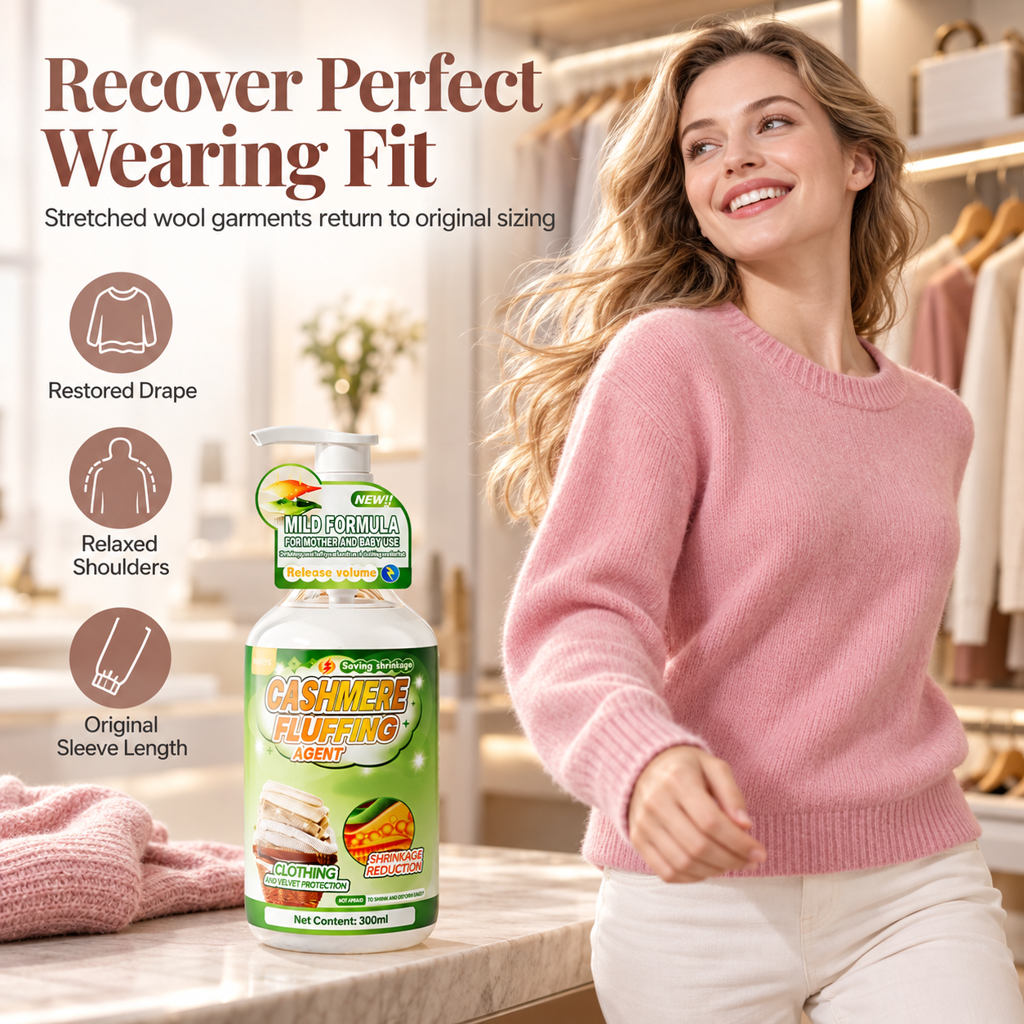Wool and Cashmere Sweater Restorer and Softener Liquid