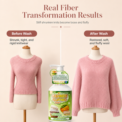 Wool and Cashmere Sweater Restorer and Softener Liquid