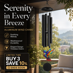 🎵💥 Vintage Metal Wind Chimes | Elegant Black Aluminium Garden Decor with Bird & Butterfly Accents for Patio & Porch