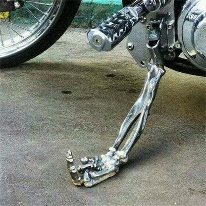 ?Last day promotion?Skeleton Paw With Middle Finger Motorcycle Kickstands