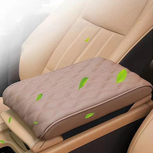 Almohadilla de cuero para reposabrazos de coche (estilo universal)-7