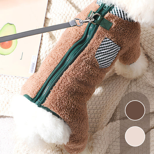 🎁Venta caliente 37% de descuento💥Abrigo acogedor de invierno para perros con anillas en D